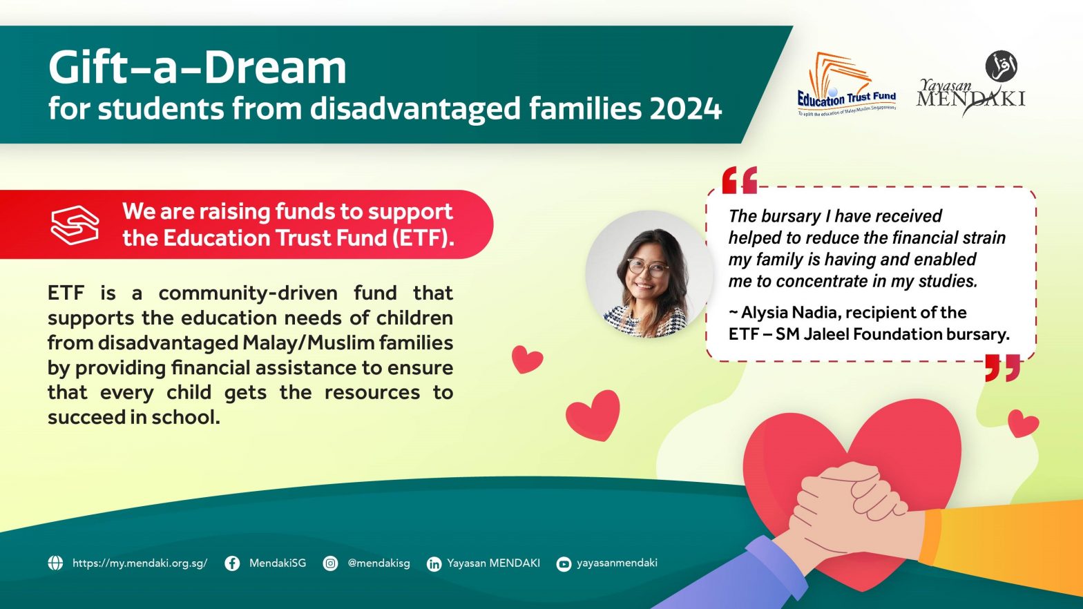 (English) Gift-a-Dream for students from disadvantaged families 2024